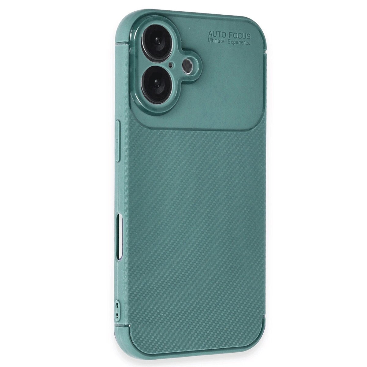Apple İphone 16 Kılıf Auto Focus Karbon Kapak - Koyu Yeşil Apple İphone 16 Kılıf Auto Focus Karbon Kapak - Koyu Yeşil