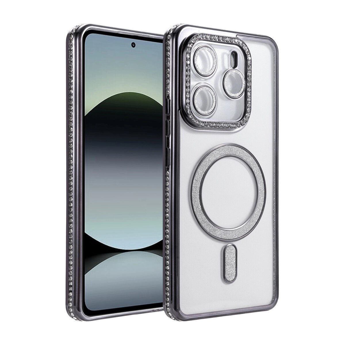 Xiaomi Redmi Note 14 4g Joke Simli Magneticsafe Kılıf - Siyah Xiaomi Redmi Note 14 4g Joke Simli Magneticsafe Kılıf - Siyah