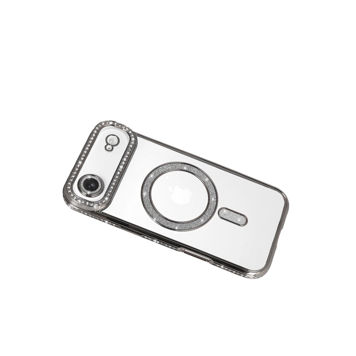 Apple İphone 17 Air Joke Simli Magneticsafe Kılıf - Gümüş Apple İphone 17 Air Joke Simli Magneticsafe Kılıf - Gümüş