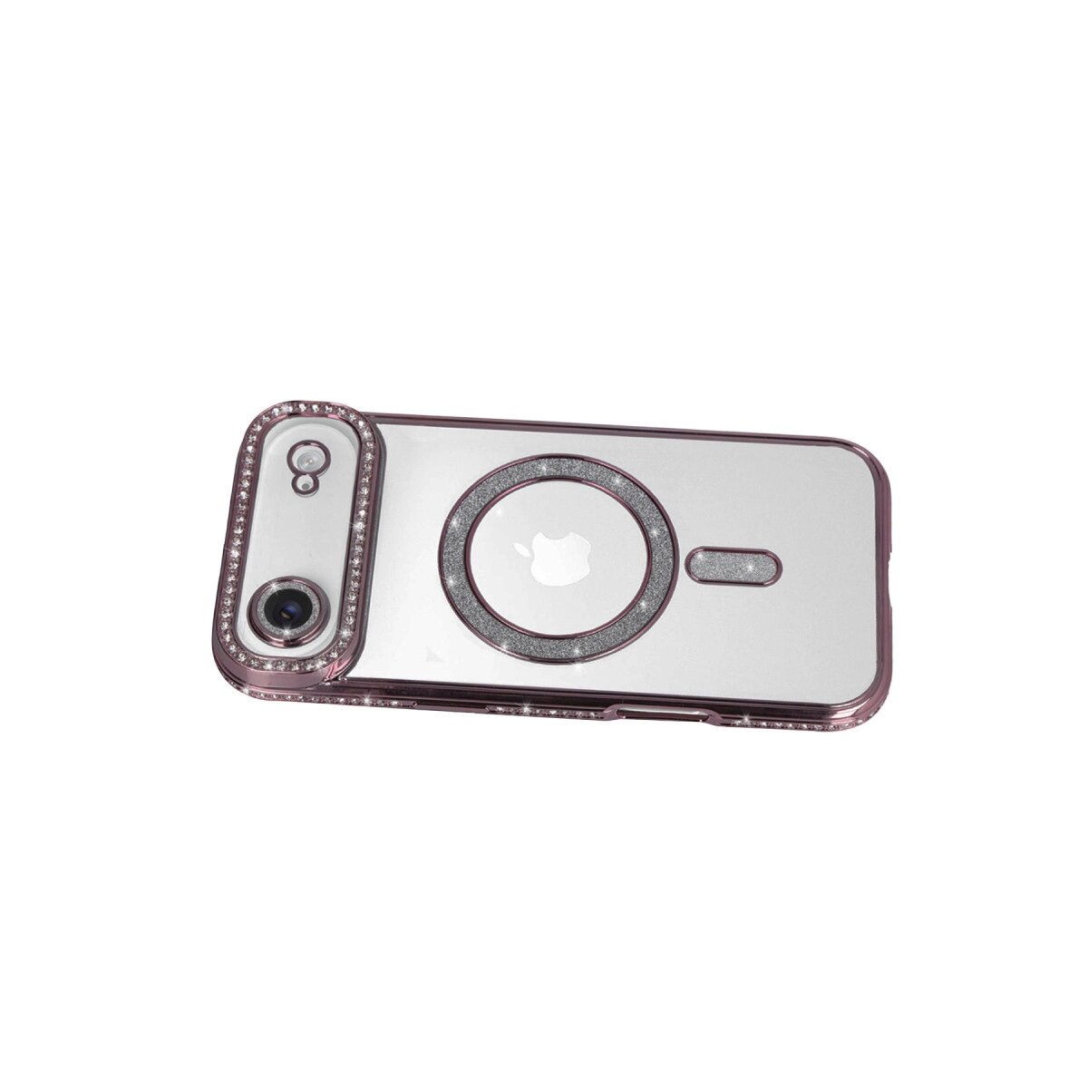Apple İphone 17 Air Joke Simli Magneticsafe Kılıf - Pembe