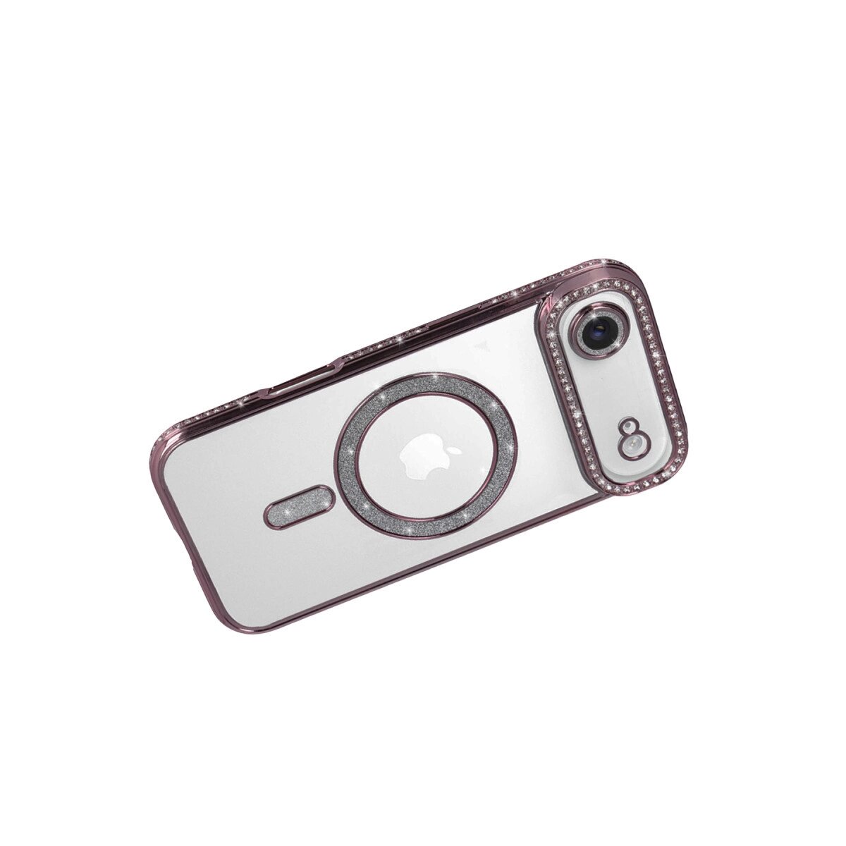 Apple İphone 17 Air Joke Simli Magneticsafe Kılıf - Pembe