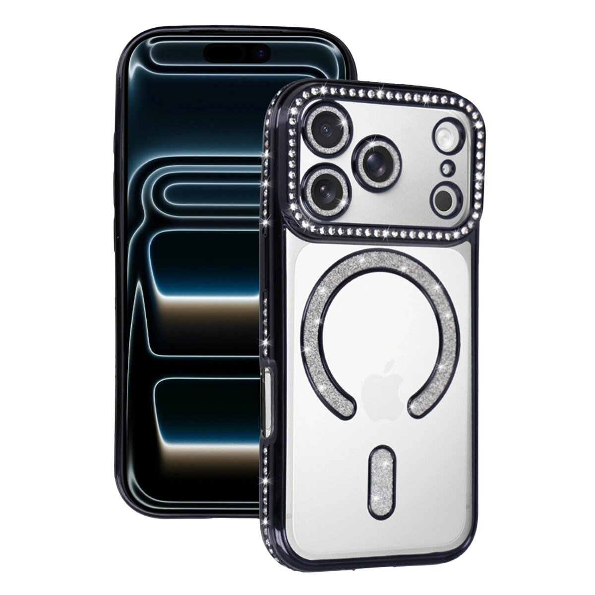 Apple İphone 17 Pro Max Joke Simli Magneticsafe Kılıf - Siyah Apple İphone 17 Pro Max Joke Simli Magneticsafe Kılıf - Siyah
