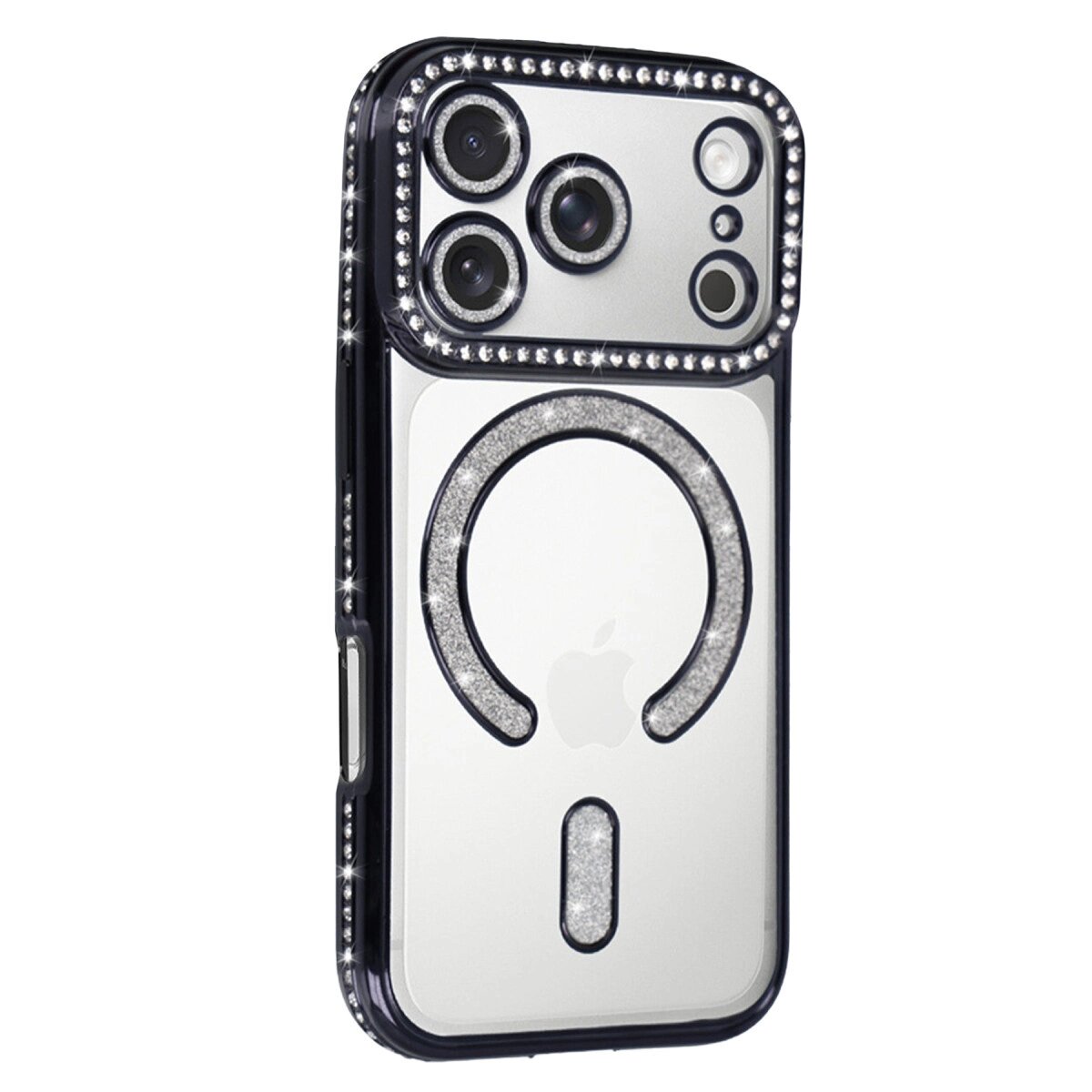 Apple İphone 17 Pro Max Joke Simli Magneticsafe Kılıf - Siyah Apple İphone 17 Pro Max Joke Simli Magneticsafe Kılıf - Siyah