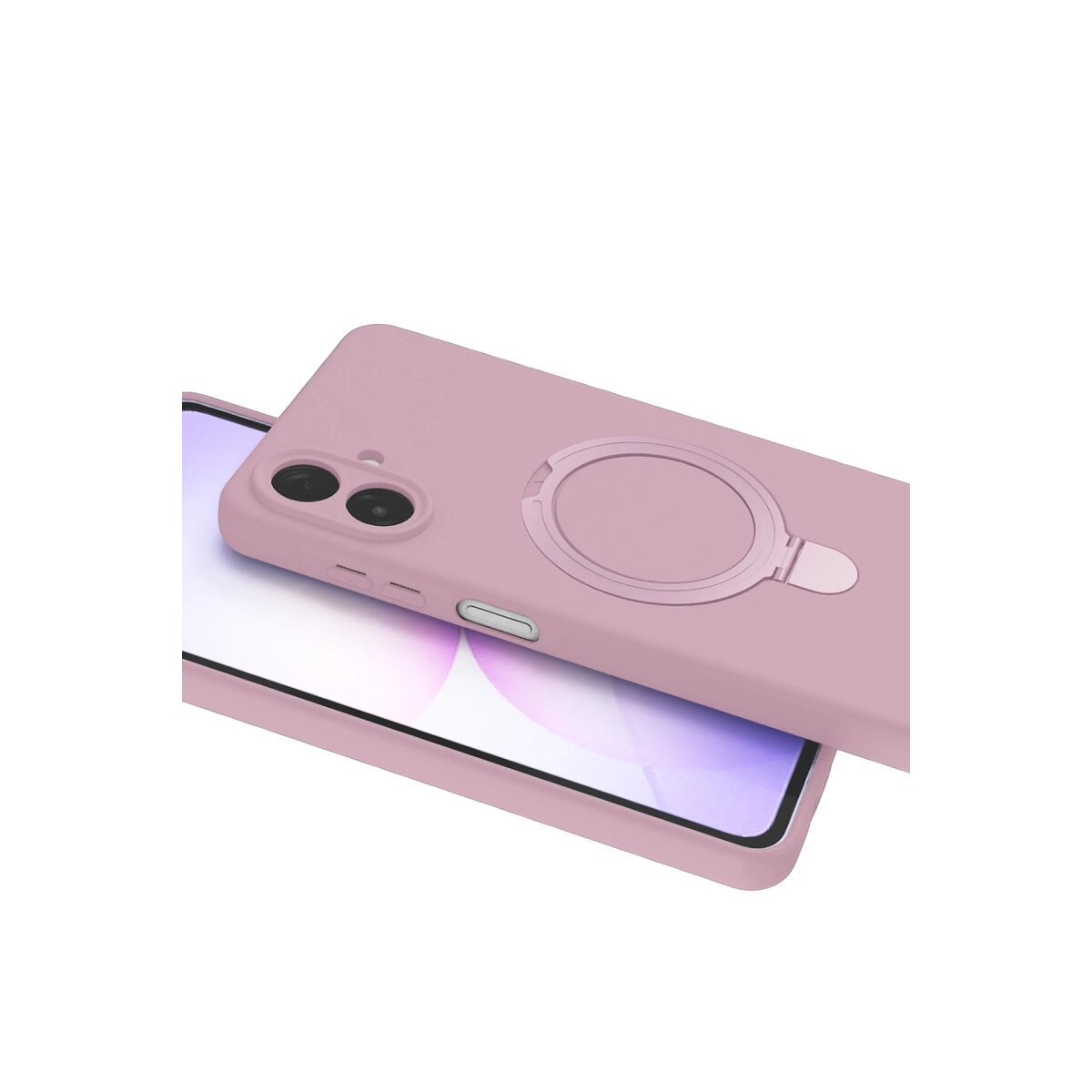 Samsung Galaxy A07 4g Regal Magsafe Standlı Kapak - Açık Pembe Samsung Galaxy A07 4g Regal Magsafe Standlı Kapak - Açık Pembe