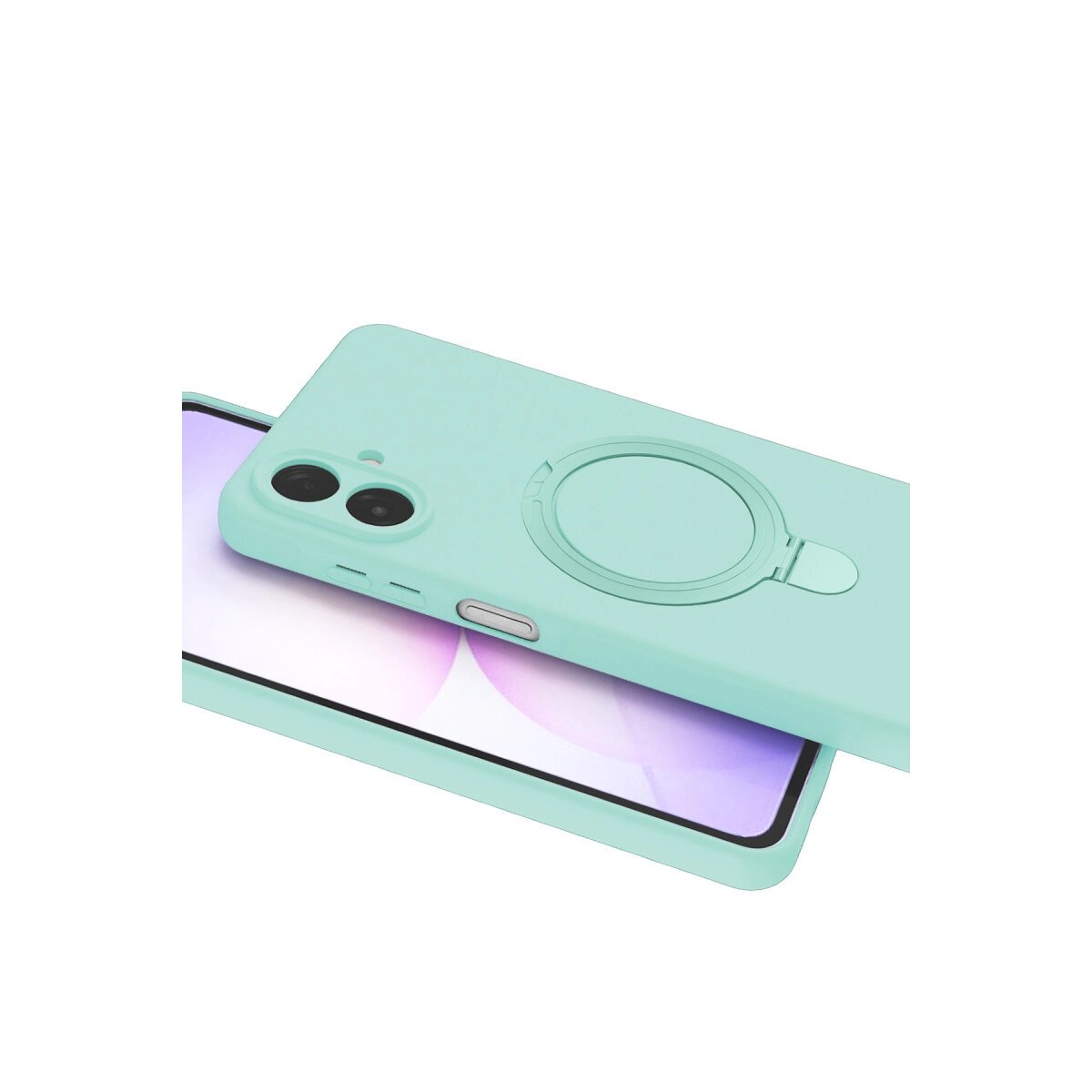 Samsung Galaxy A07 4g Regal Magsafe Standlı Kapak - Su Yeşili Samsung Galaxy A07 4g Regal Magsafe Standlı Kapak - Su Yeşili