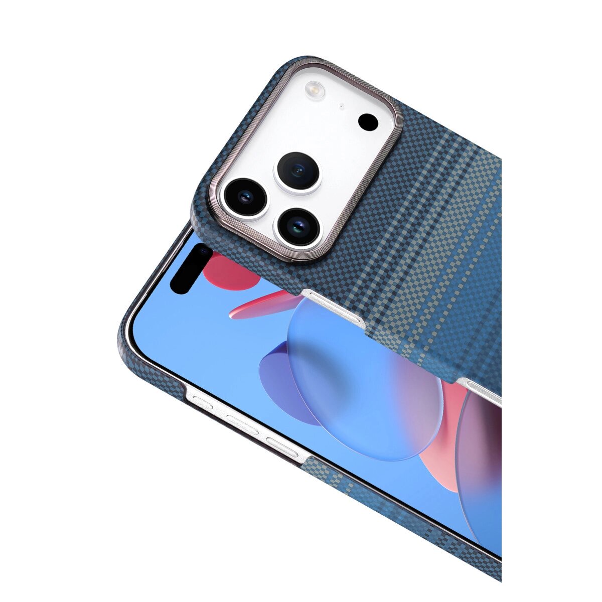 Apple İphone 17 Pro Vega Magsafe Kapak - Mavi Apple İphone 17 Pro Vega Magsafe Kapak - Mavi