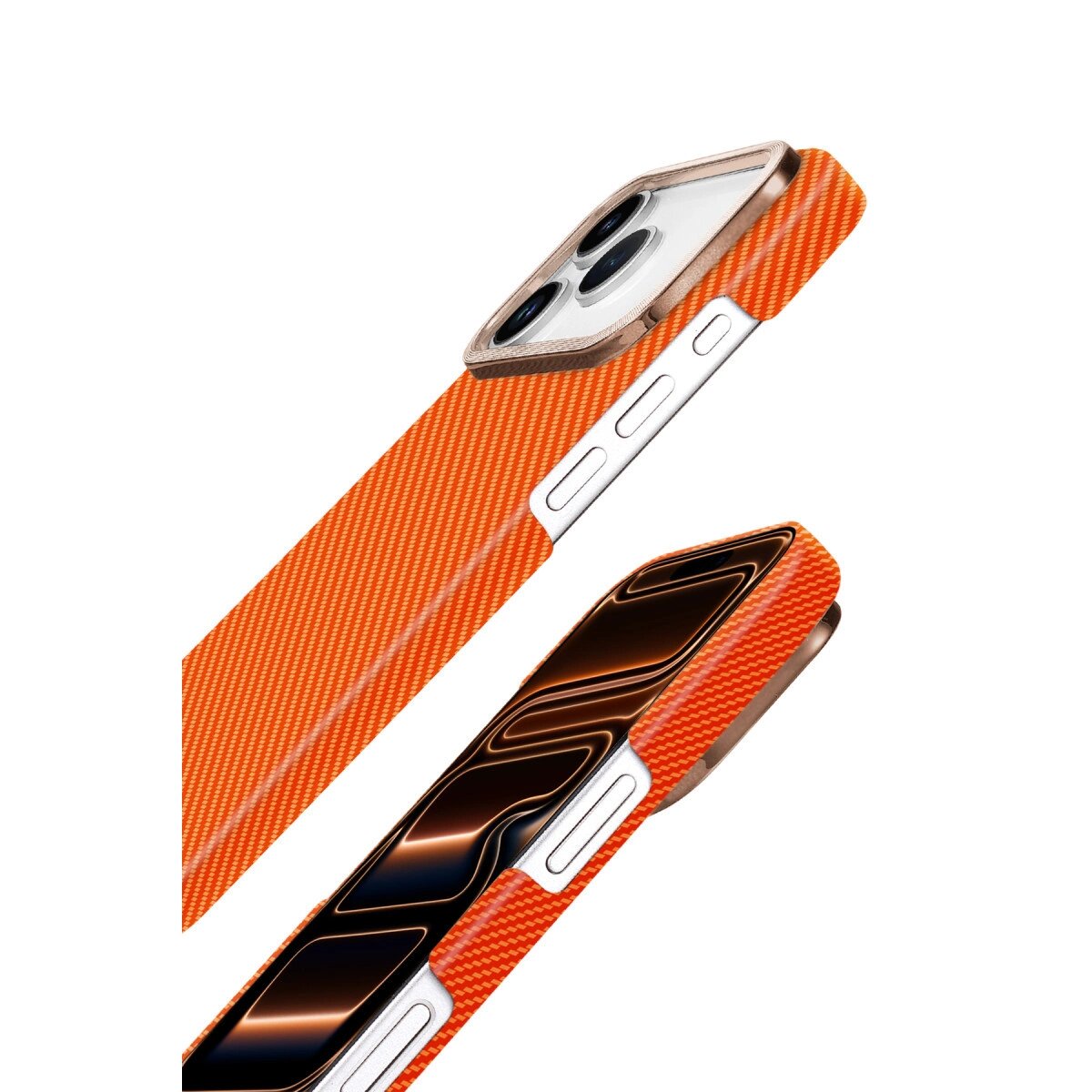 Apple İphone 17 Pro Vega Magsafe Kapak - Turuncu Apple İphone 17 Pro Vega Magsafe Kapak - Turuncu
