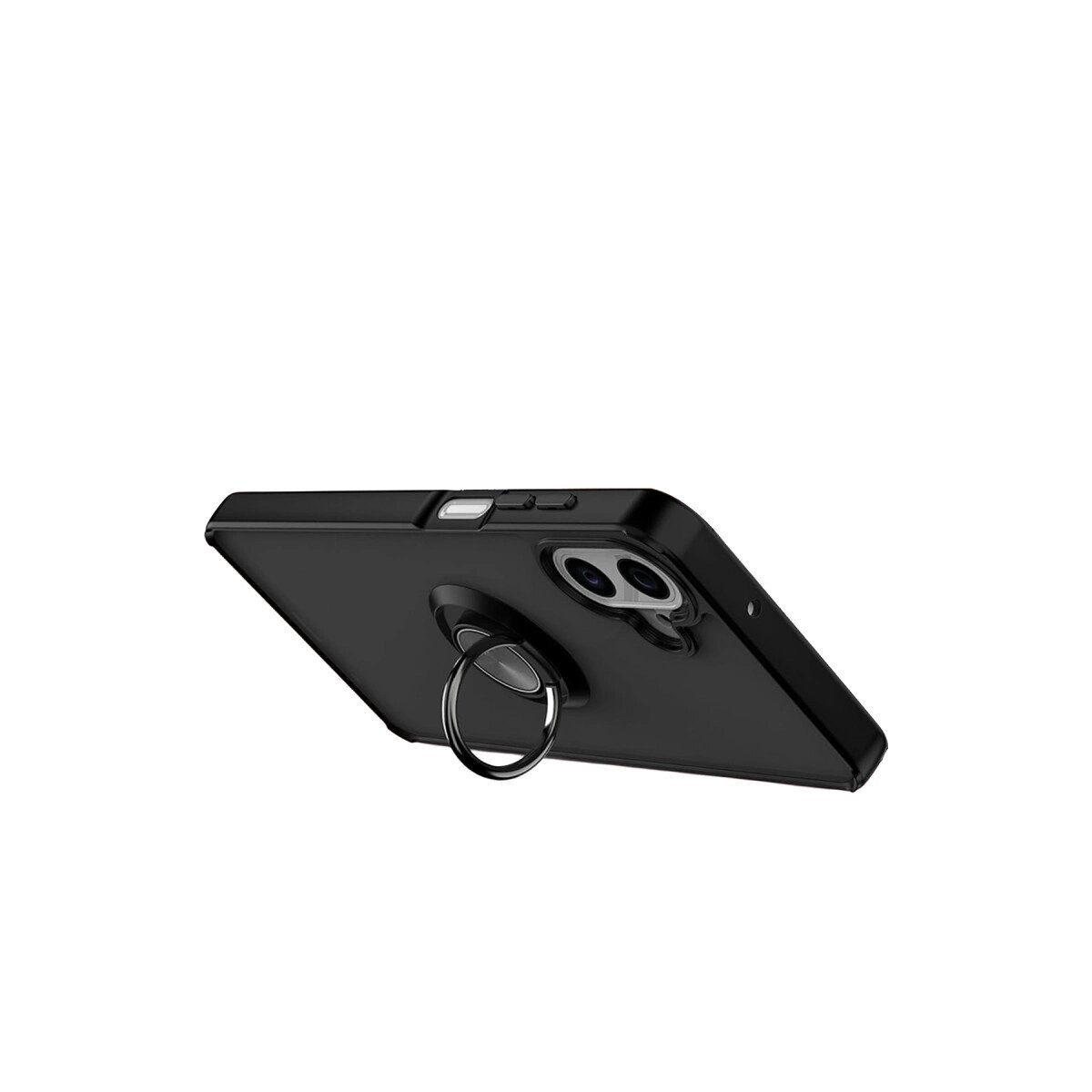 Samsung Galaxy A07 4g Montreal Yüzüklü Silikon Kapak - Siyah Samsung Galaxy A07 4g Montreal Yüzüklü Silikon Kapak - Siyah