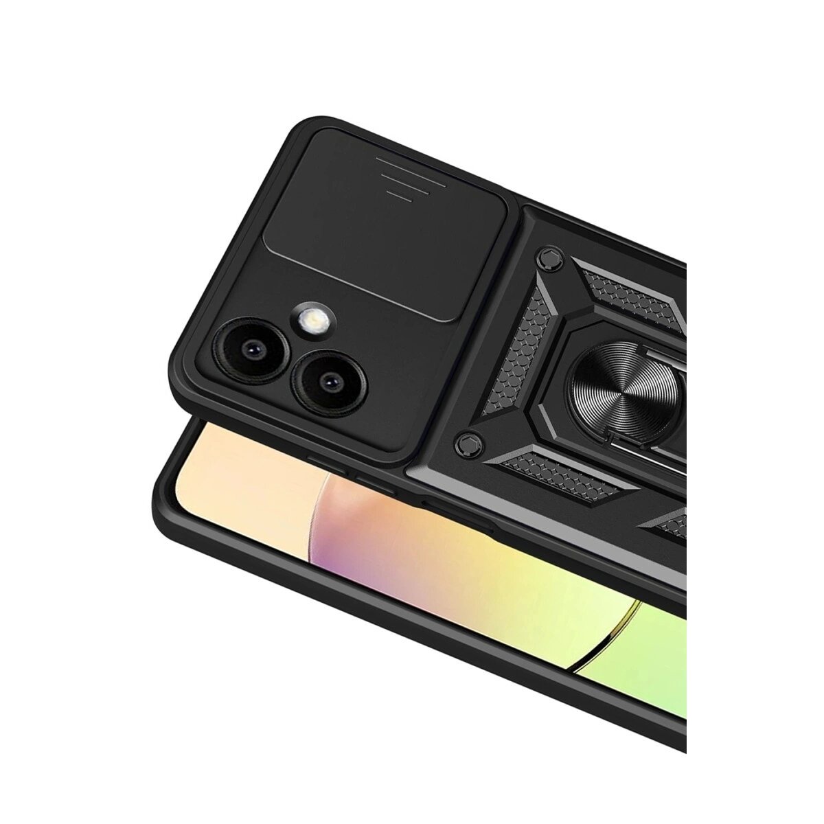 Samsung Galaxy A07 4g Pars Lens Yüzüklü Silikon - Siyah Samsung Galaxy A07 4g Pars Lens Yüzüklü Silikon - Siyah