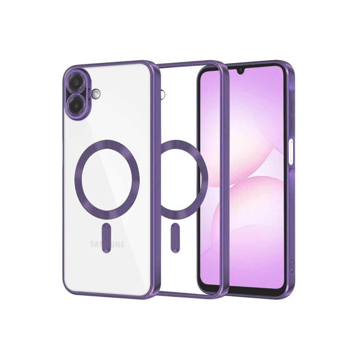 Samsung Galaxy A07 4g Kross Magneticsafe Kapak - Mor Samsung Galaxy A07 4g Kross Magneticsafe Kapak - Mor