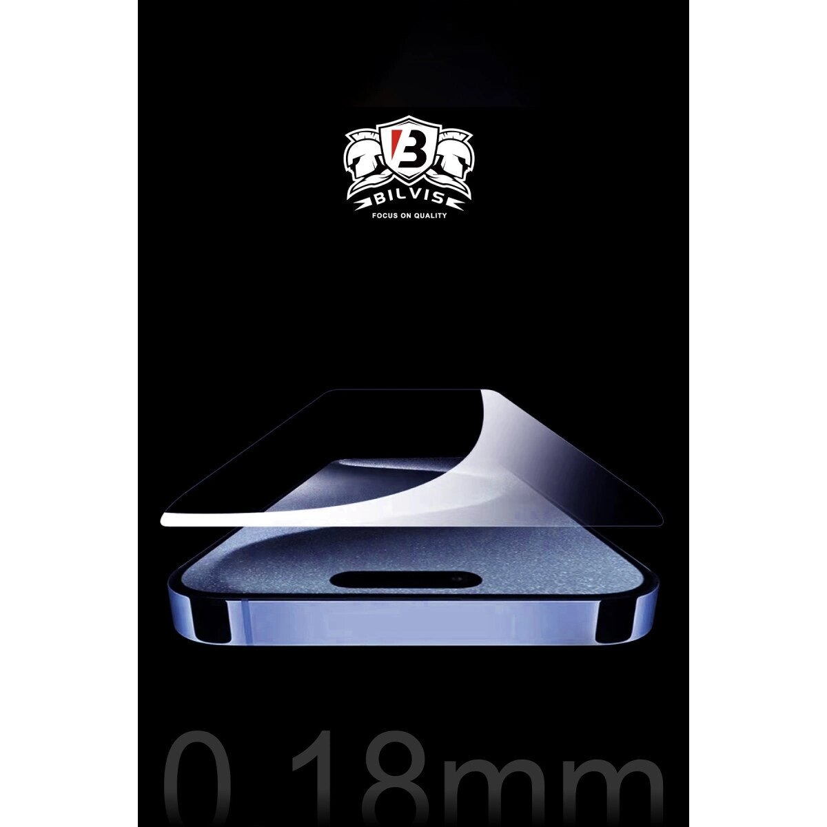 Apple İphone 16 Pro Bilvis 0.18mm Plus Cam Ekran Koruyucu Apple İphone 16 Pro Bilvis 0.18mm Plus Cam Ekran Koruyucu