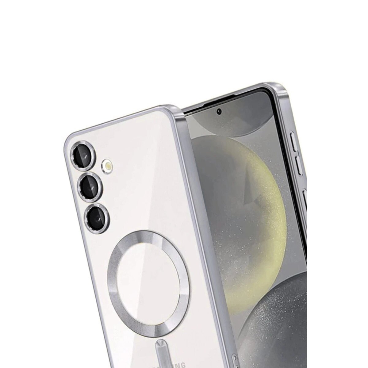 Samsung Galaxy A17 5g Kross Magneticsafe Kapak - Gümüş Samsung Galaxy A17 5g Kross Magneticsafe Kapak - Gümüş