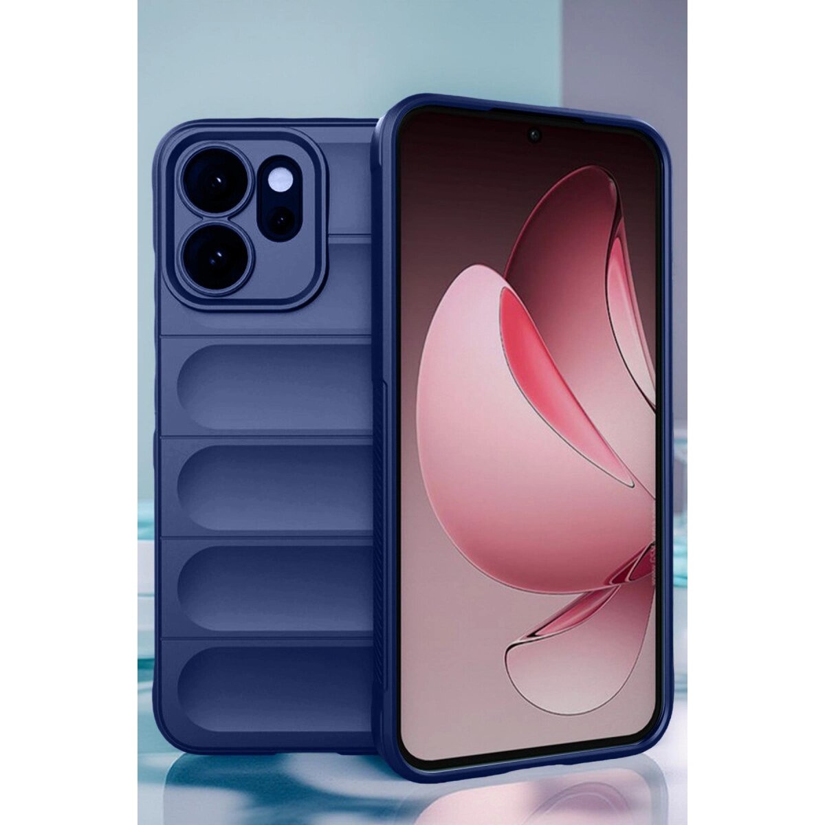 Oppo Reno 14 Optimum Silikon - Lacivert