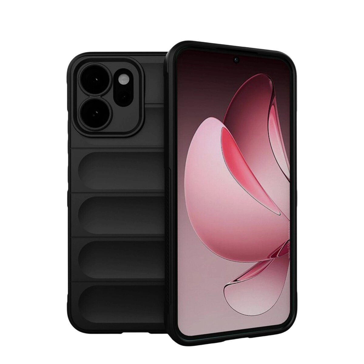Oppo Reno 14 Optimum Silikon - Siyah Oppo Reno 14 Optimum Silikon - Siyah