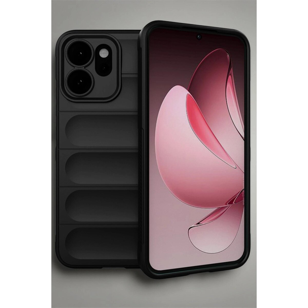 Oppo Reno 14 Optimum Silikon - Siyah Oppo Reno 14 Optimum Silikon - Siyah