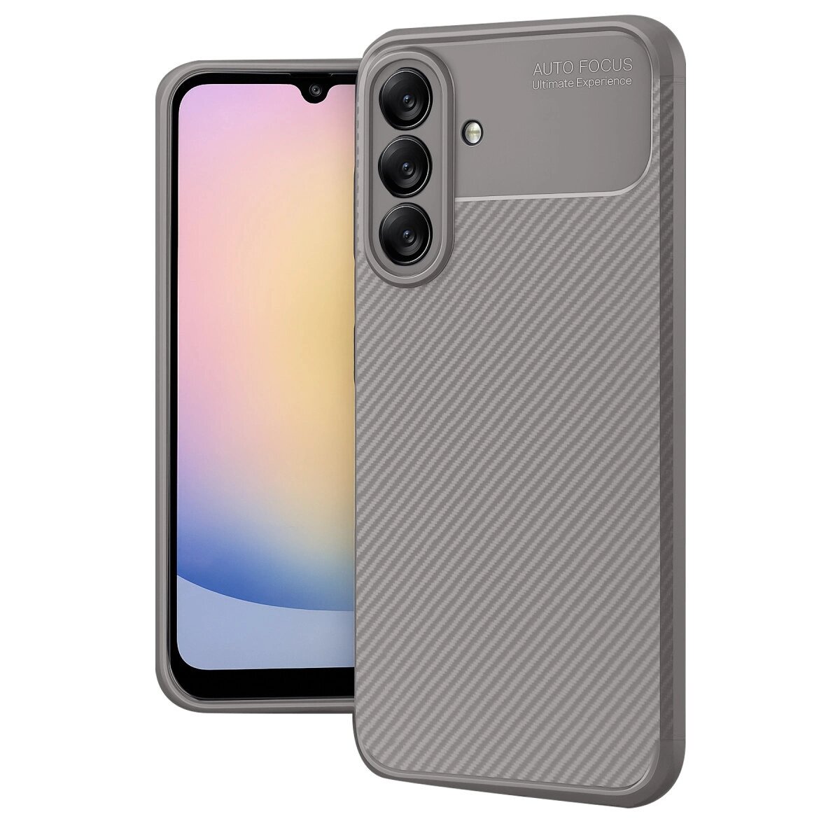 Samsung Galaxy A17 5g Auto Focus Karbon Kapak - Gri Samsung Galaxy A17 5g Auto Focus Karbon Kapak - Gri