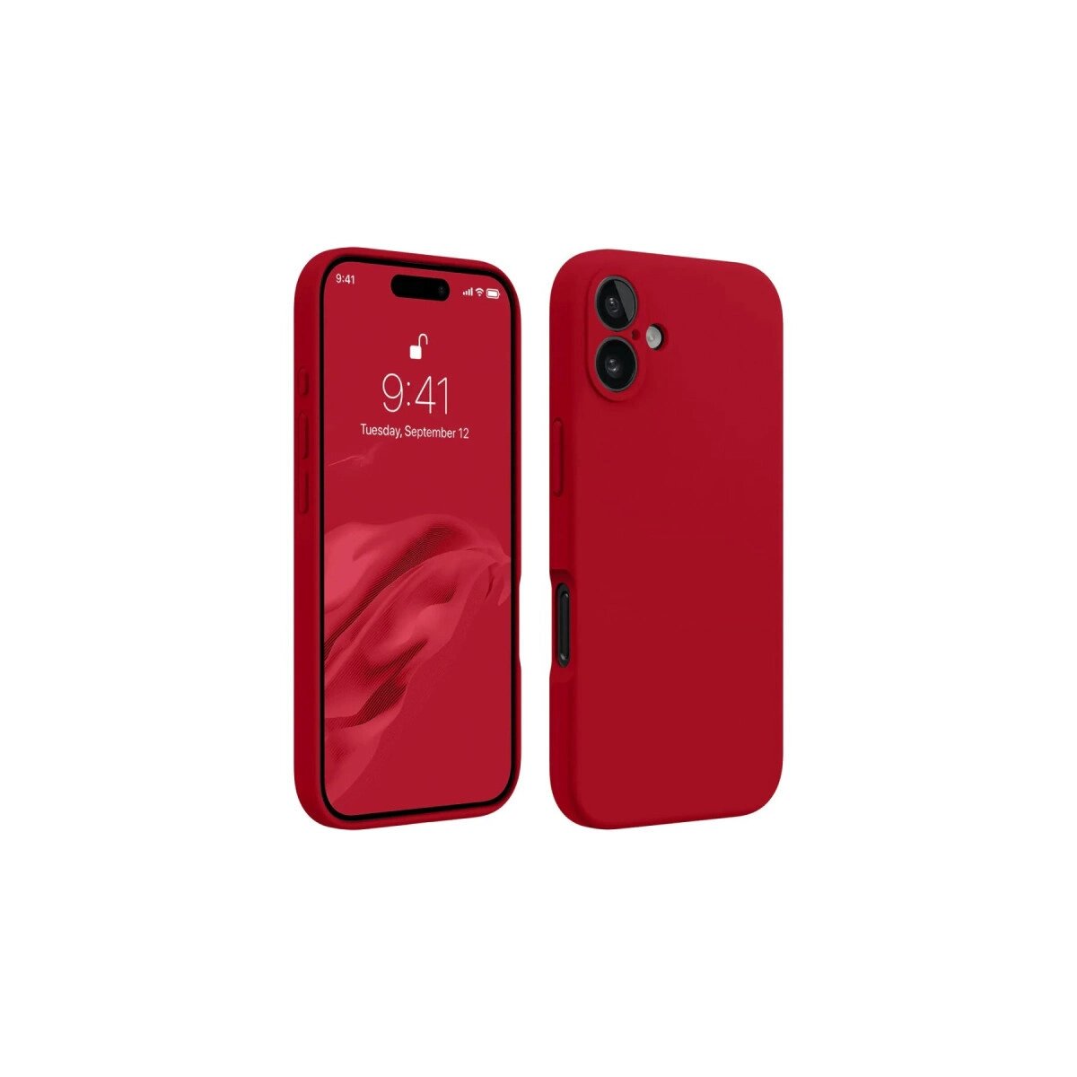 Apple İphone 16 Kılıf First Silikon - Kırmızı Apple İphone 16 Kılıf First Silikon - Kırmızı
