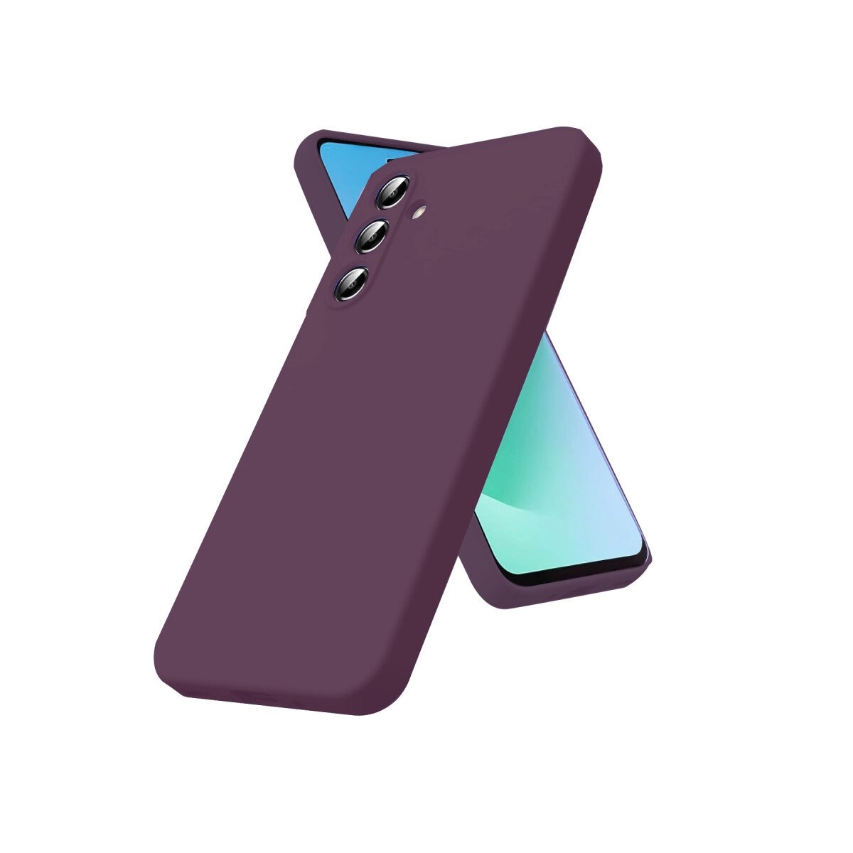 Samsung Galaxy A17 5g First Silikon - Mürdüm Samsung Galaxy A17 5g First Silikon - Mürdüm
