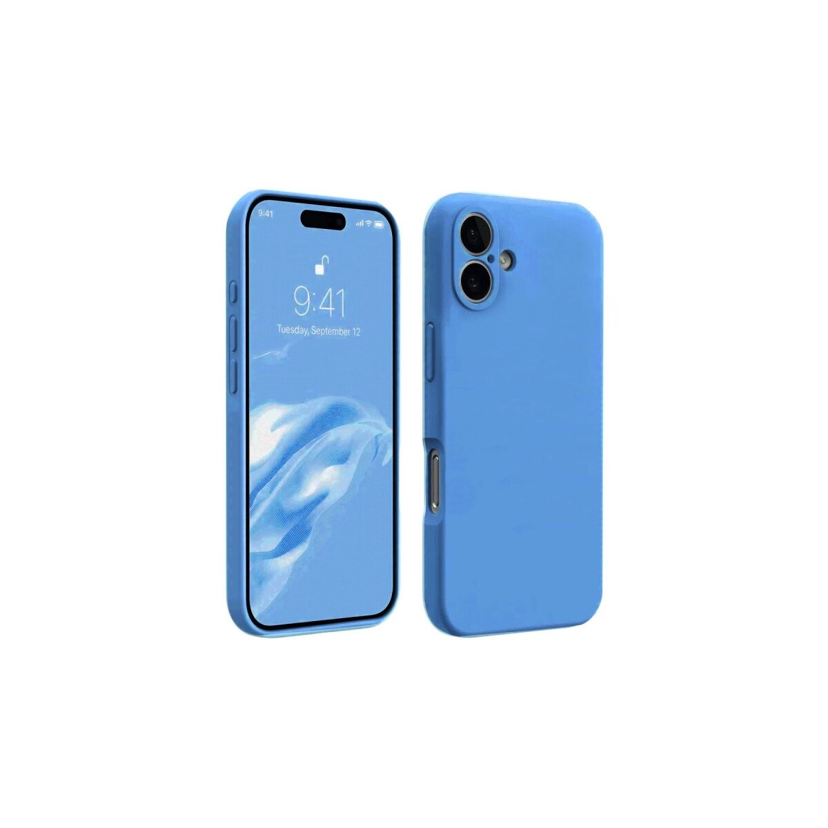 Apple İphone 16 Plus Kılıf First Silikon - Mavi Apple İphone 16 Plus Kılıf First Silikon - Mavi