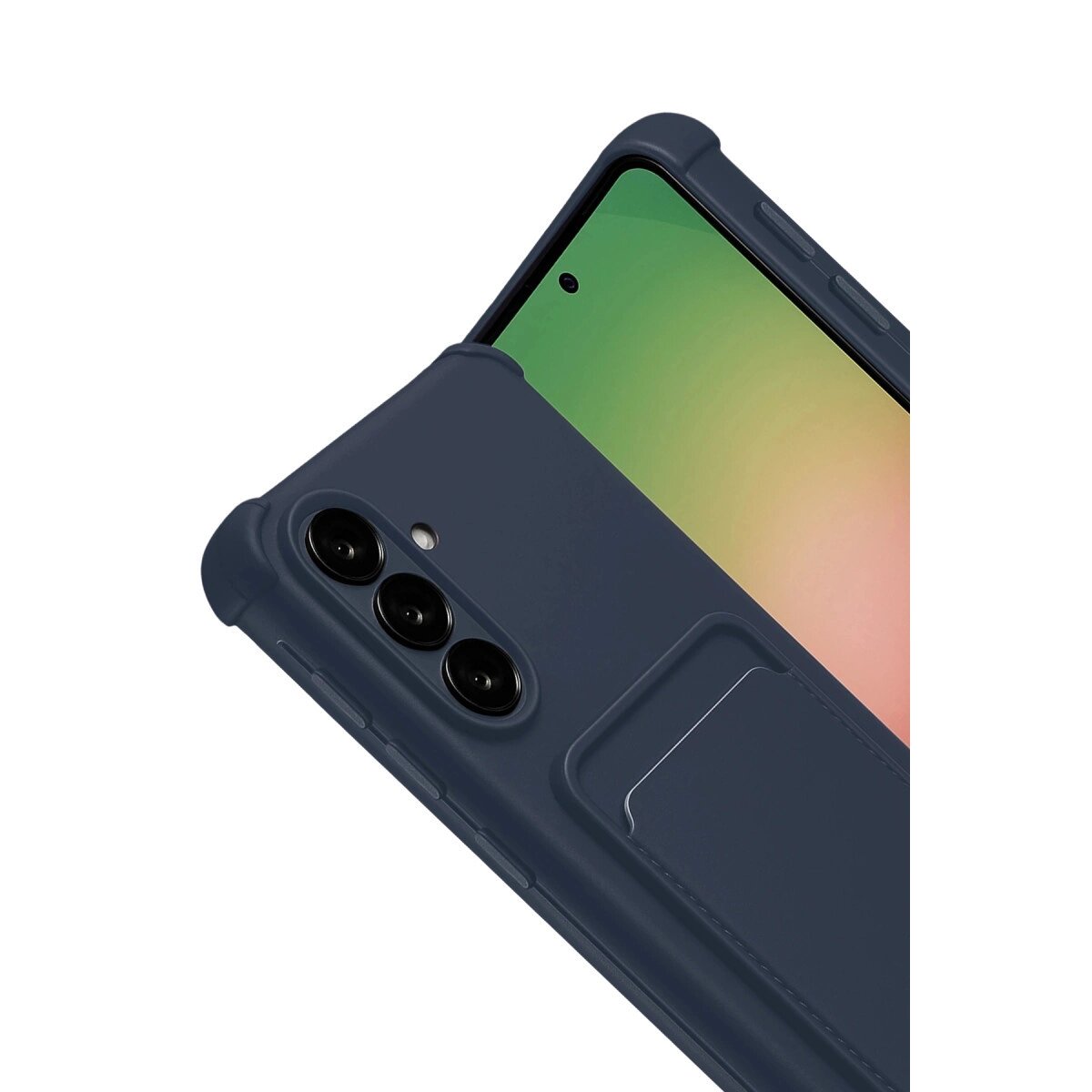 Samsung Galaxy A17 5g Kelvin Kartvizitli Silikon - Lacivert Samsung Galaxy A17 5g Kelvin Kartvizitli Silikon - Lacivert
