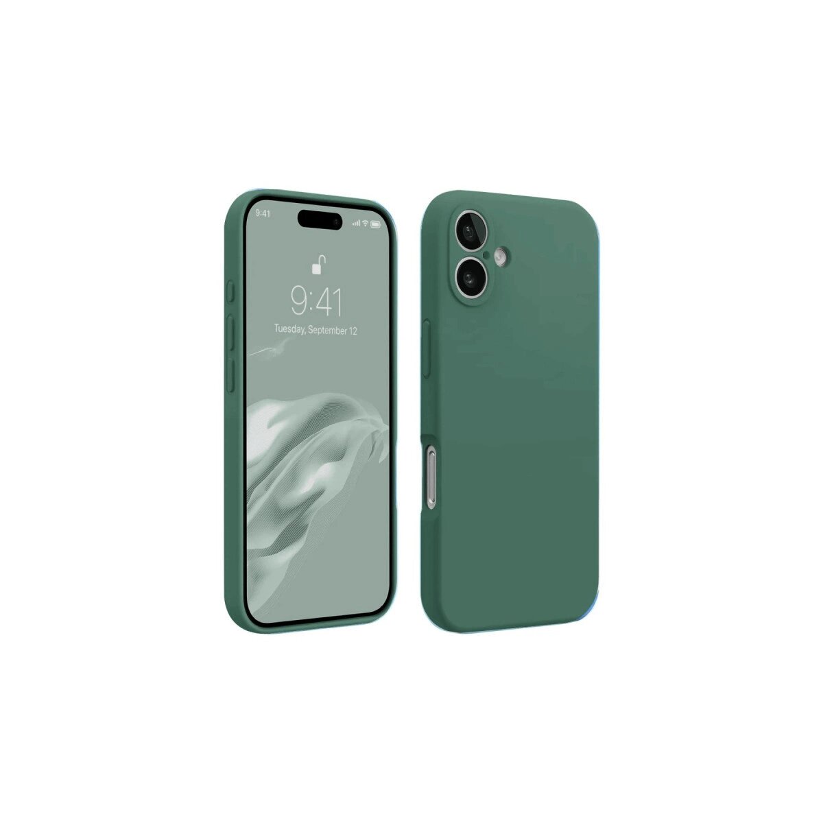 Apple İphone 16 Plus Kılıf First Silikon - Koyu Yeşil Apple İphone 16 Plus Kılıf First Silikon - Koyu Yeşil