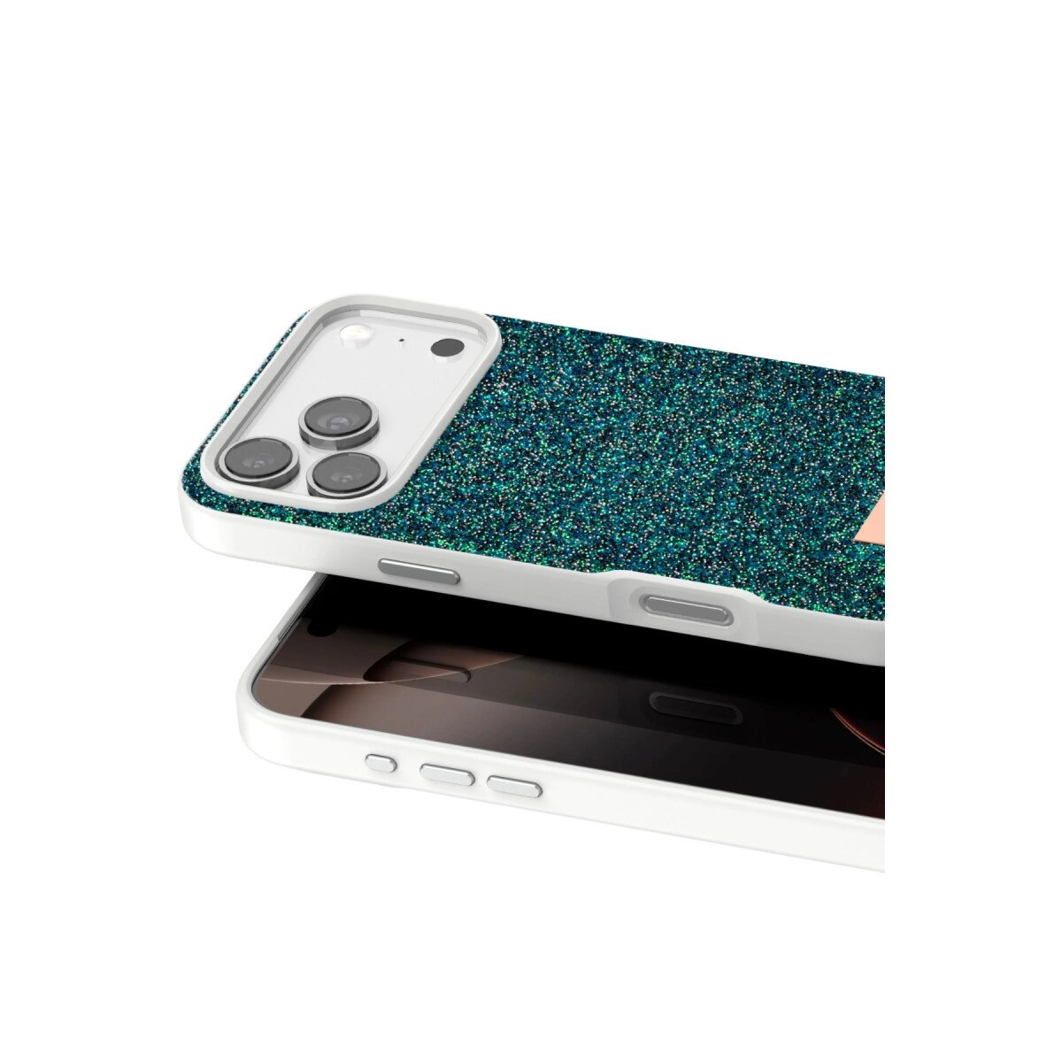 Onegif Apple İphone 17 Pro Max Bright Simli Kapak - Koyu Yeşil Onegif Apple İphone 17 Pro Max Bright Simli Kapak - Koyu Yeşil