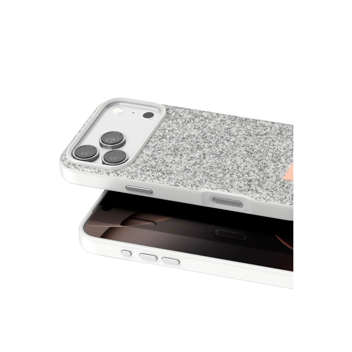 Onegif Apple İphone 17 Pro Max Bright Simli Kapak - Beyaz Onegif Apple İphone 17 Pro Max Bright Simli Kapak - Beyaz