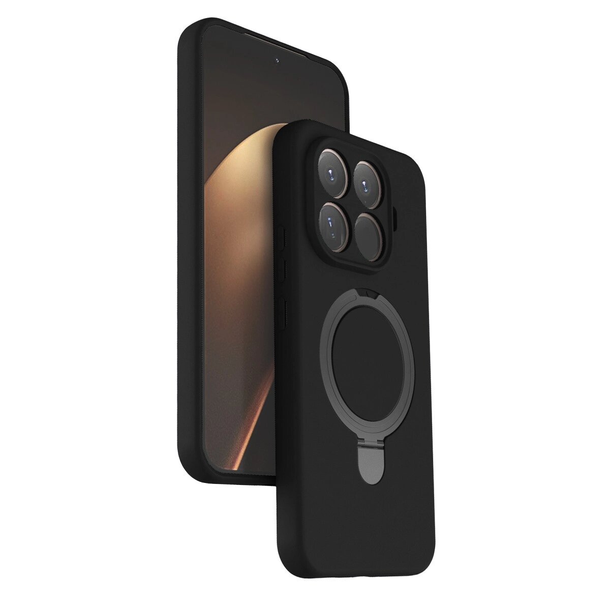 Xiaomi Mi 15t Pro Regal Magsafe Standlı Kapak - Siyah Xiaomi Mi 15t Pro Regal Magsafe Standlı Kapak - Siyah