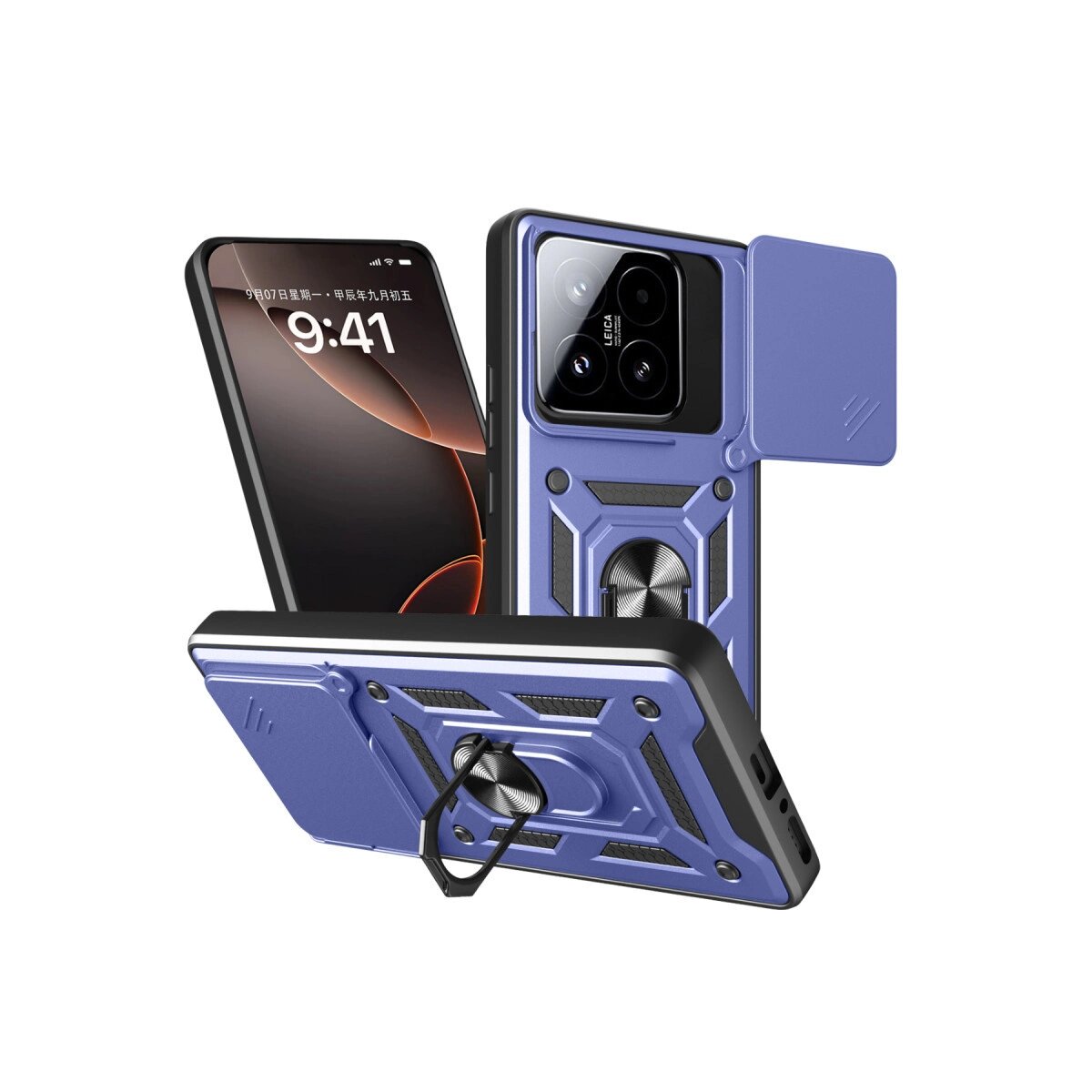 Xiaomi Mi 15t Pars Lens Yüzüklü Silikon - Lacivert Xiaomi Mi 15t Pars Lens Yüzüklü Silikon - Lacivert