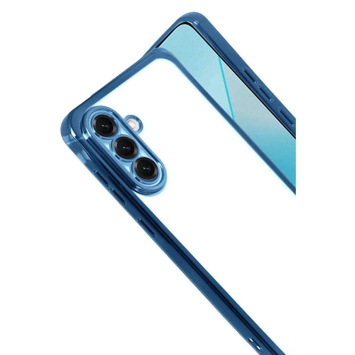 Samsung Galaxy A17 5g Razer Lensli Silikon - Açık Mavi Samsung Galaxy A17 5g Razer Lensli Silikon - Açık Mavi