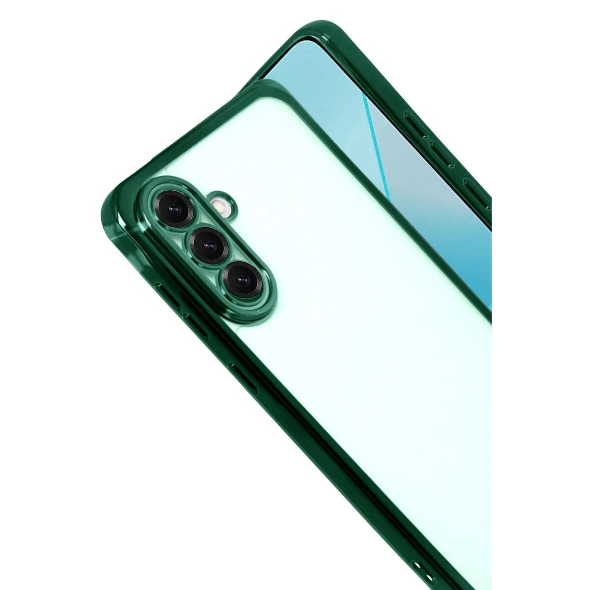 Samsung Galaxy A17 5g Razer Lensli Silikon - Yeşil Samsung Galaxy A17 5g Razer Lensli Silikon - Yeşil