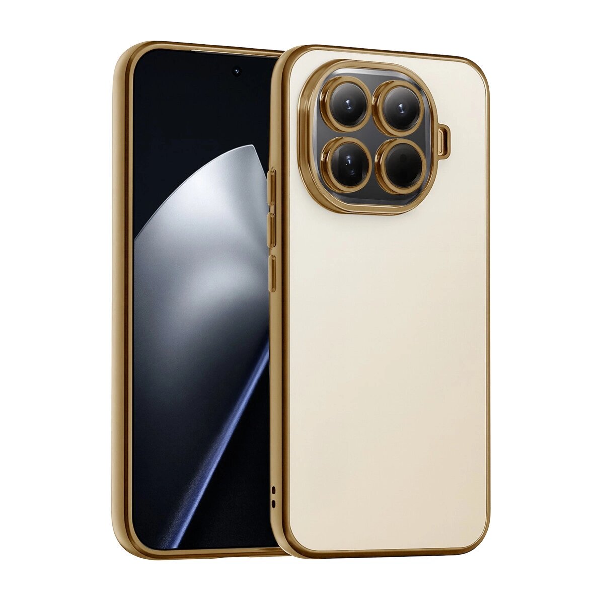 Xiaomi Mi 15t Pro Razer Lensli Silikon - Gold Xiaomi Mi 15t Pro Razer Lensli Silikon - Gold