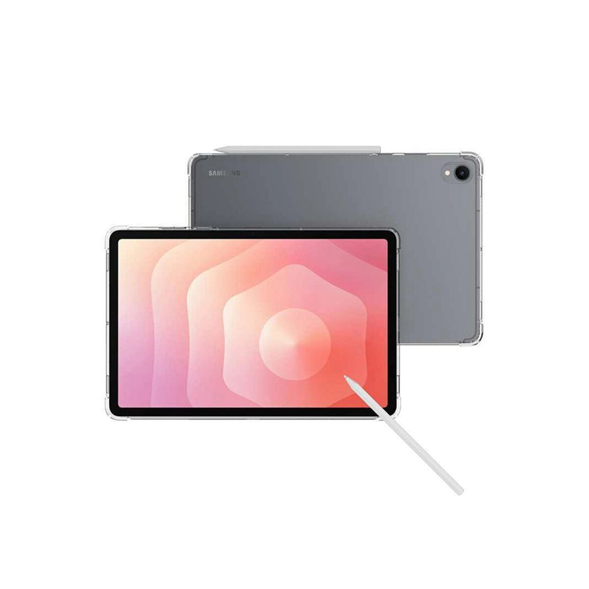 Samsung Galaxy Tab S11 Kılıf Anti Shock Tablet Silikon - Şeffaf