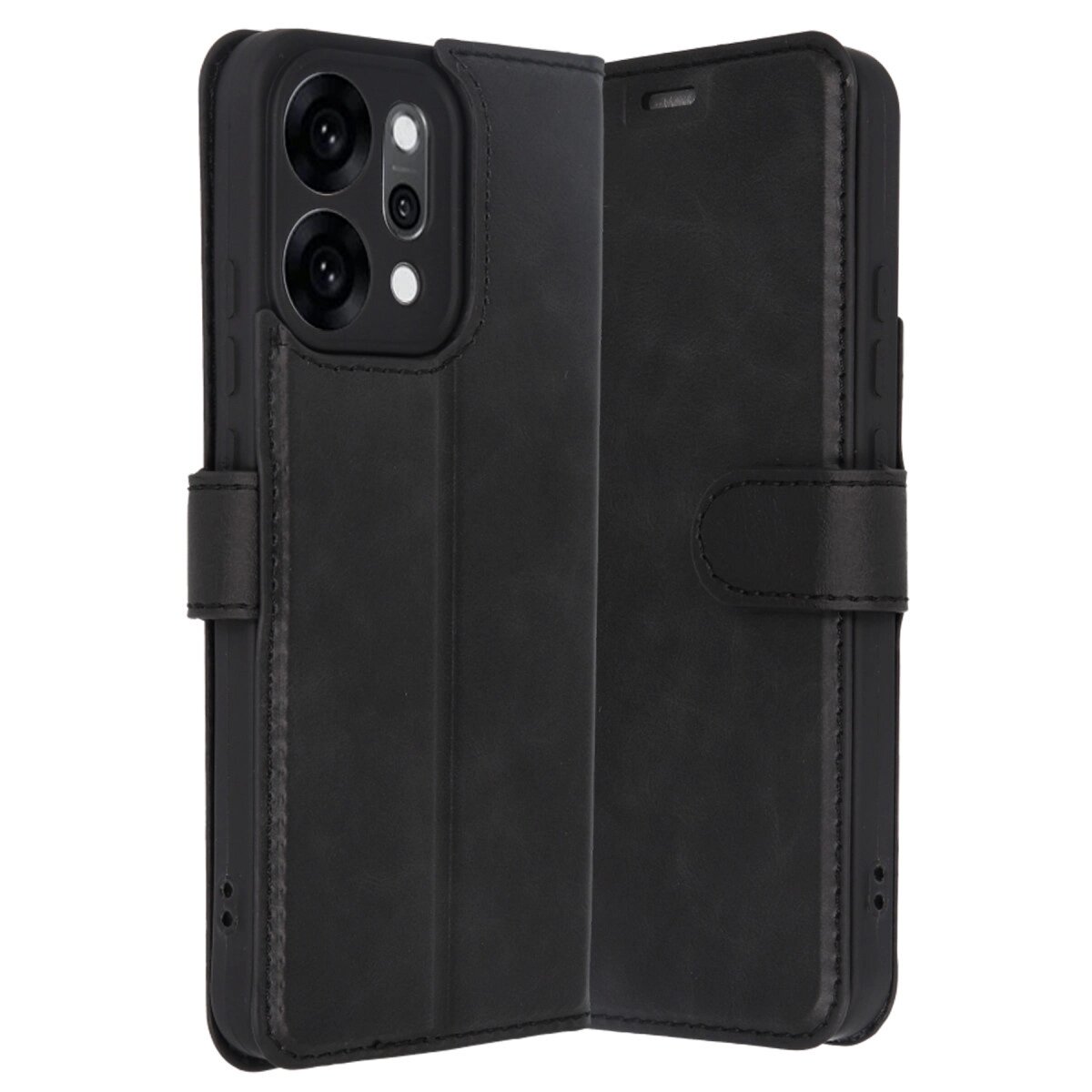 Oppo Reno 14 Trend S Plus Kapaklı Kılıf - Siyah Oppo Reno 14 Trend S Plus Kapaklı Kılıf - Siyah