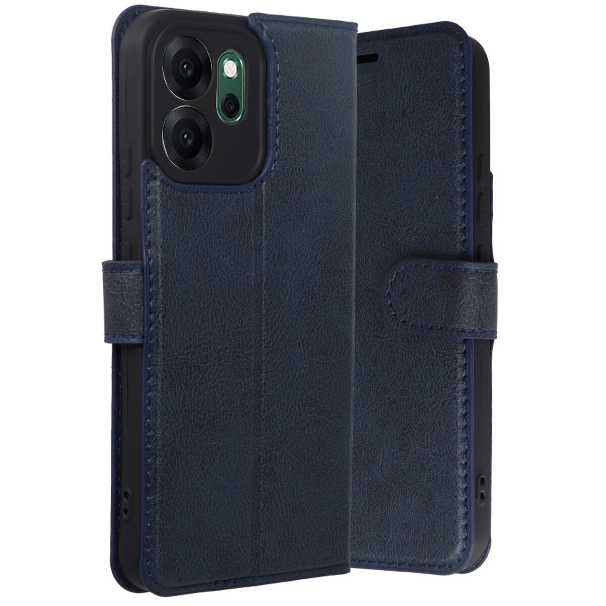 Oppo Reno 14f Trend S Plus Kapaklı Kılıf - Lacivert Oppo Reno 14f Trend S Plus Kapaklı Kılıf - Lacivert