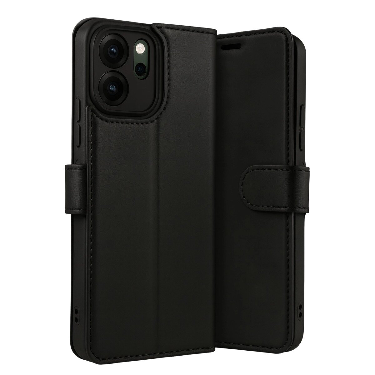 Oppo Reno 14f Trend S Plus Kapaklı Kılıf - Siyah Oppo Reno 14f Trend S Plus Kapaklı Kılıf - Siyah
