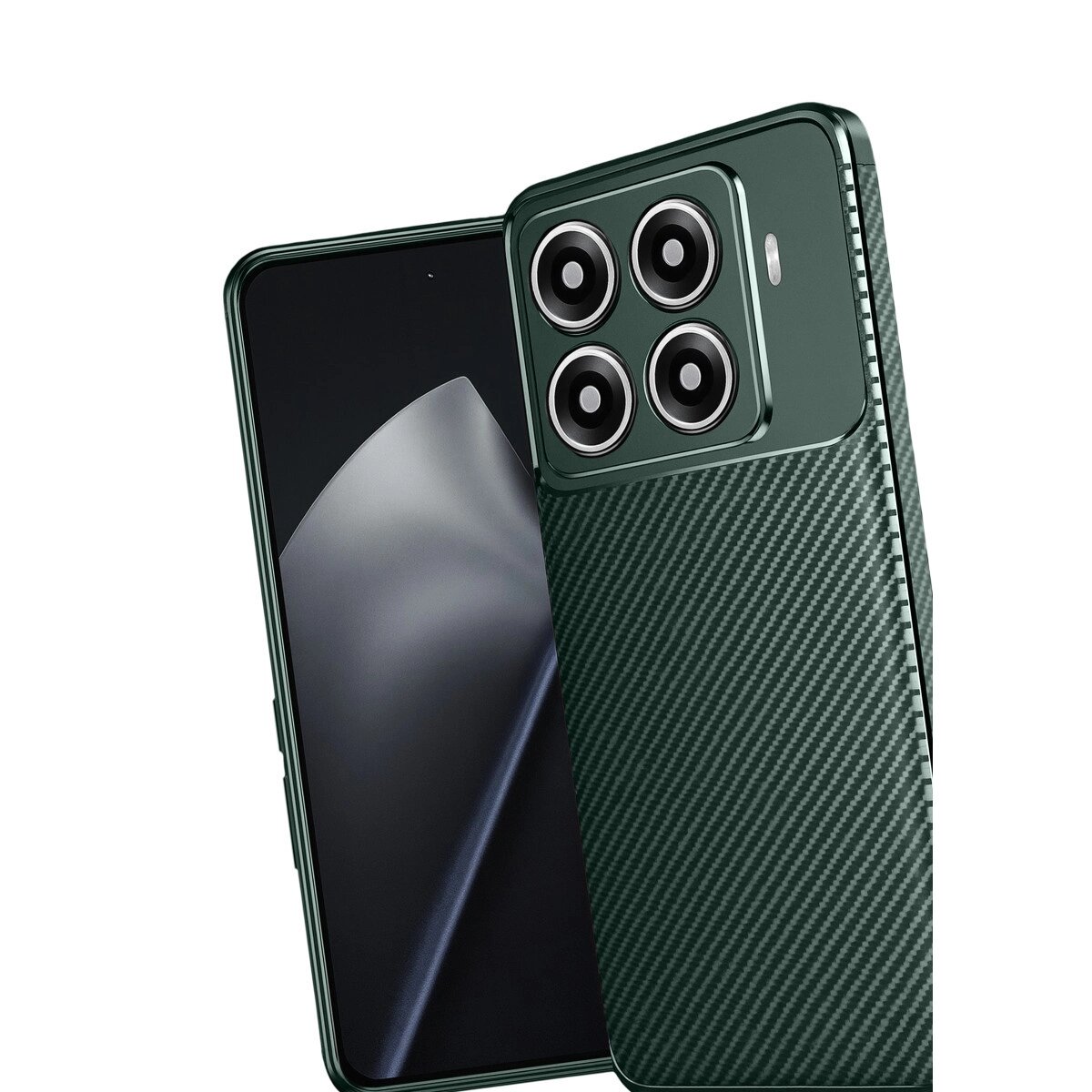 Xiaomi Mi 15t Pro Auto Focus Karbon Kapak - Koyu Yeşil Xiaomi Mi 15t Pro Auto Focus Karbon Kapak - Koyu Yeşil