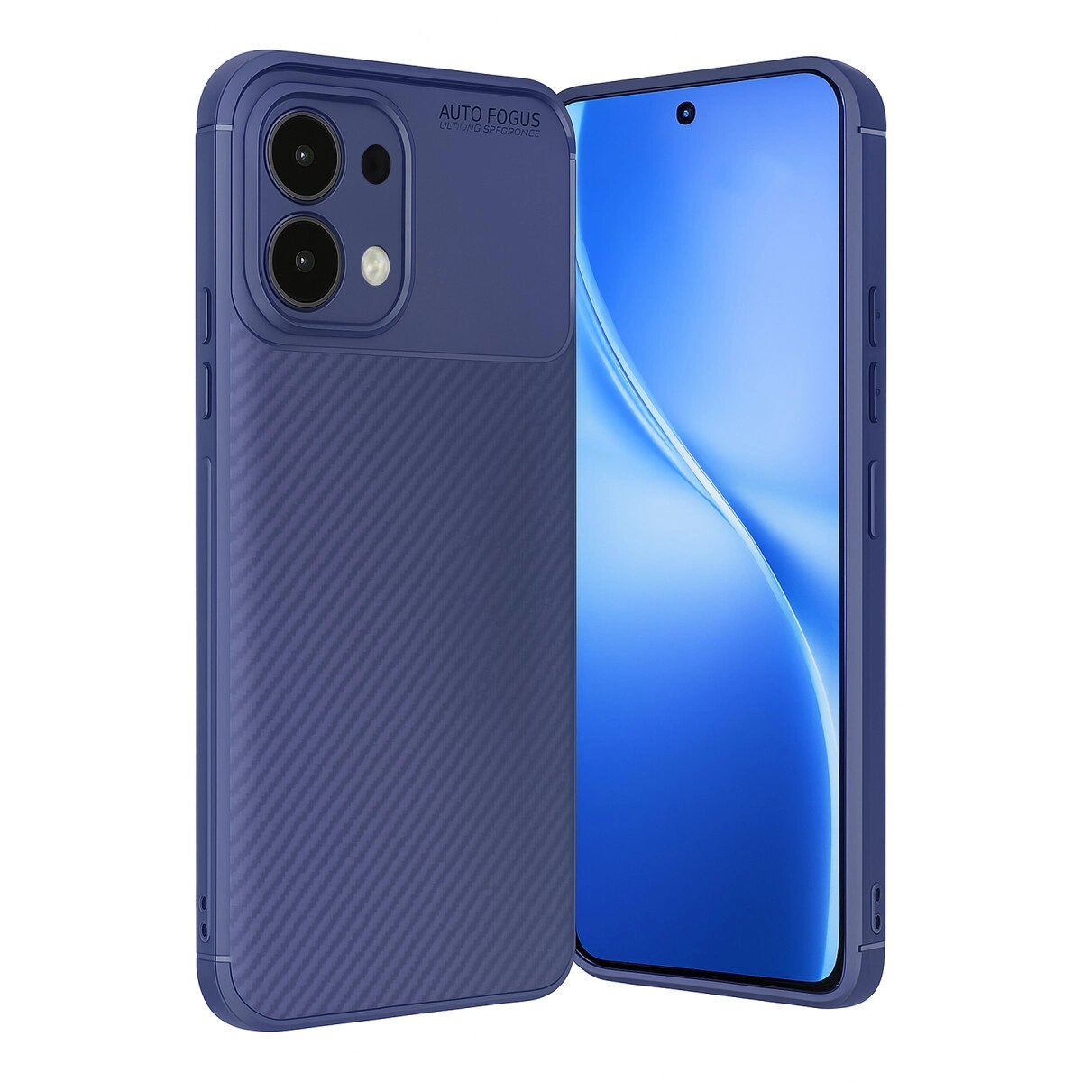 A6 Pro 4g Auto Fus Karbon Kapak - Lacivert