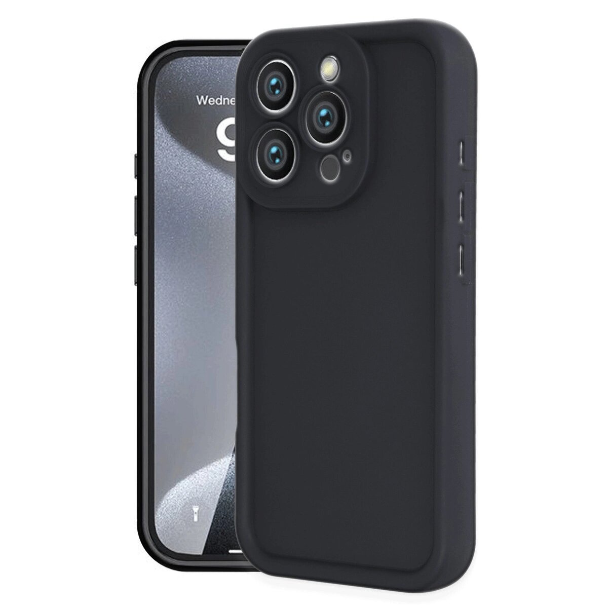 Apple İphone 16 Pro Max Kılıf Viera Silikon - Siyah Apple İphone 16 Pro Max Kılıf Viera Silikon - Siyah