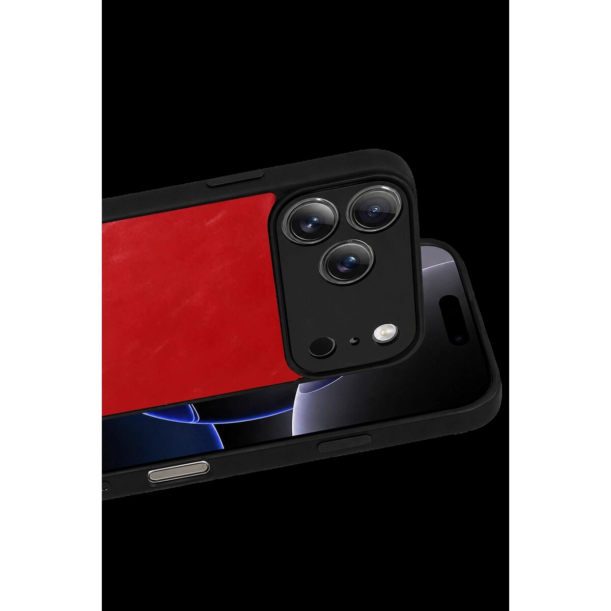 Apple İphone 17 Pro Max Aras Deri Kapak - Kırmızı Apple İphone 17 Pro Max Aras Deri Kapak - Kırmızı