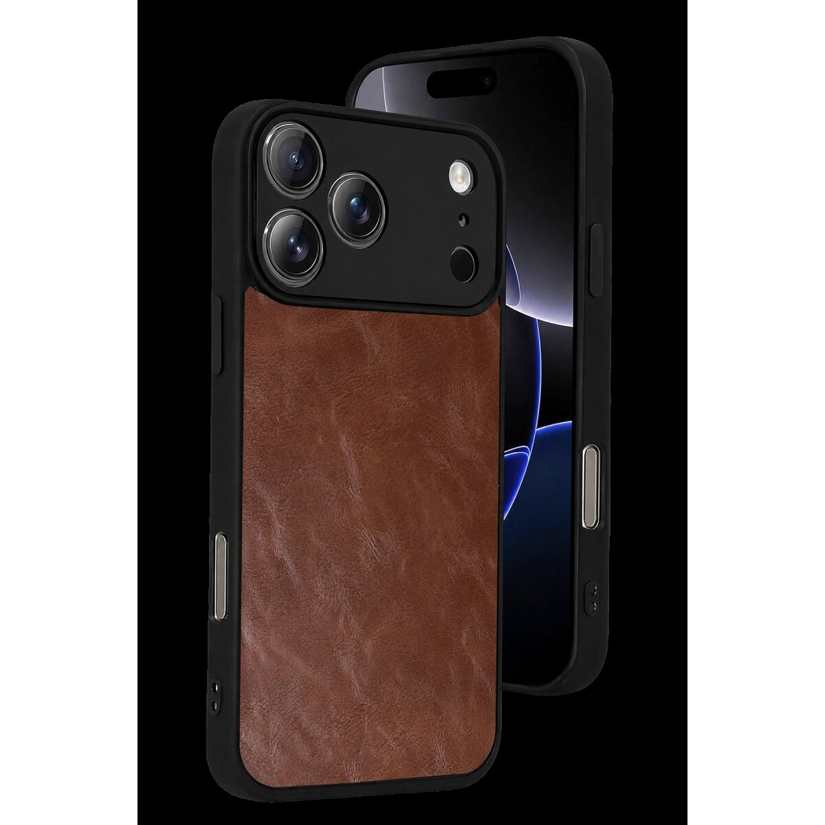 Apple İphone 17 Pro Max Aras Deri Kapak - Taba Apple İphone 17 Pro Max Aras Deri Kapak - Taba