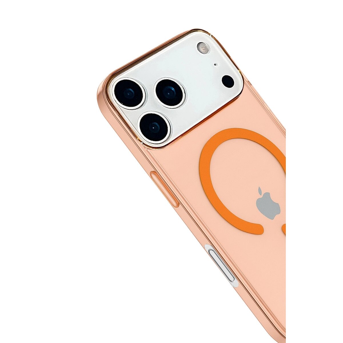 Apple İphone 17 Pro Max Kılıf Pc Real Magsafe Kapak - Turuncu Apple İphone 17 Pro Max Kılıf Pc Real Magsafe Kapak - Turuncu