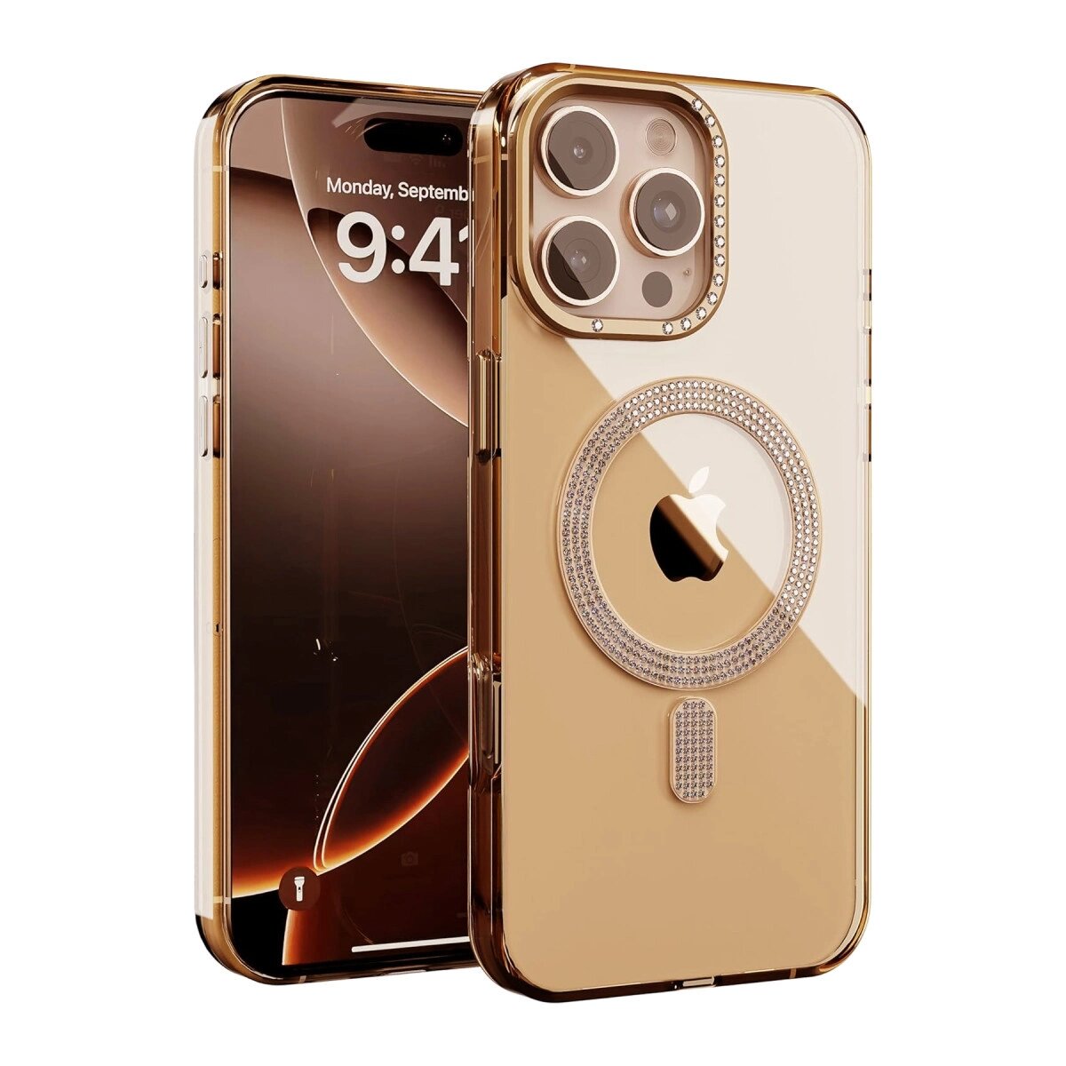 Joko Apple İphone 16 Pro Max Tash Diamond Magsafe Kapak - Gold Joko Apple İphone 16 Pro Max Tash Diamond Magsafe Kapak - Gold