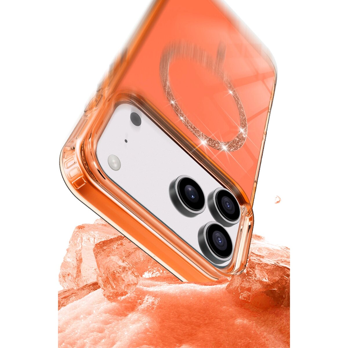 Apple İphone 17 Pro Live Diamond Magsafe Kapak - Siyah Apple İphone 17 Pro Live Diamond Magsafe Kapak - Siyah