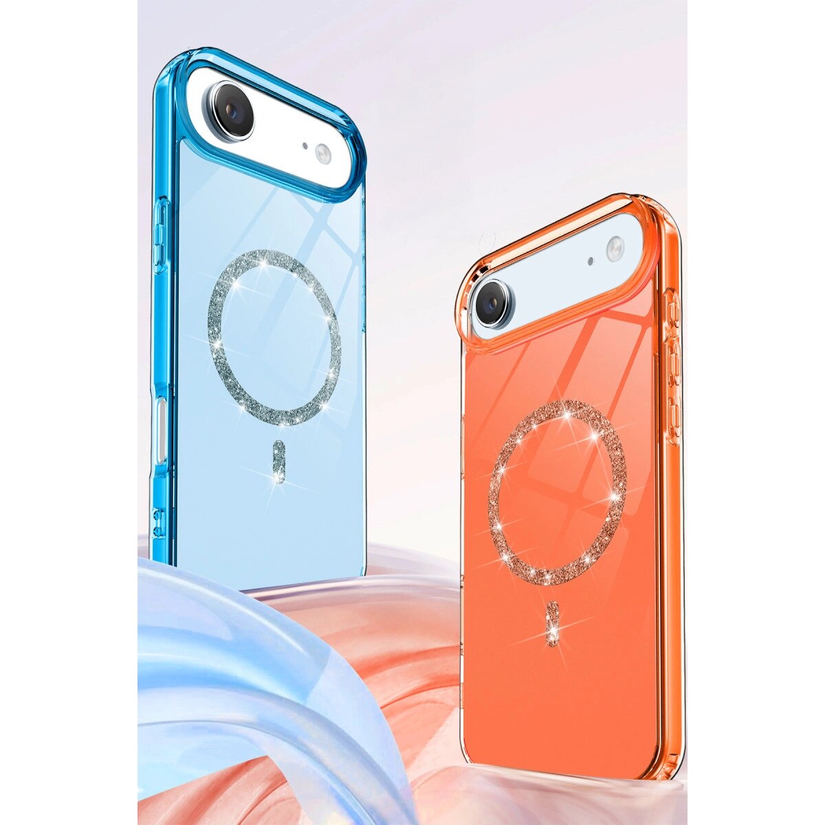 Apple İphone 17 Air Live Diamond Magsafe Kapak - Şeffaf Apple İphone 17 Air Live Diamond Magsafe Kapak - Şeffaf