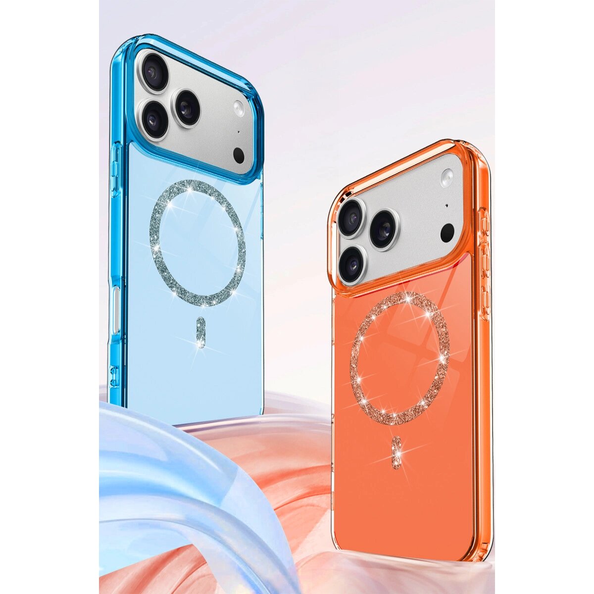 Apple İphone 17 Pro Max Live Diamond Magsafe Kapak - Mavi
