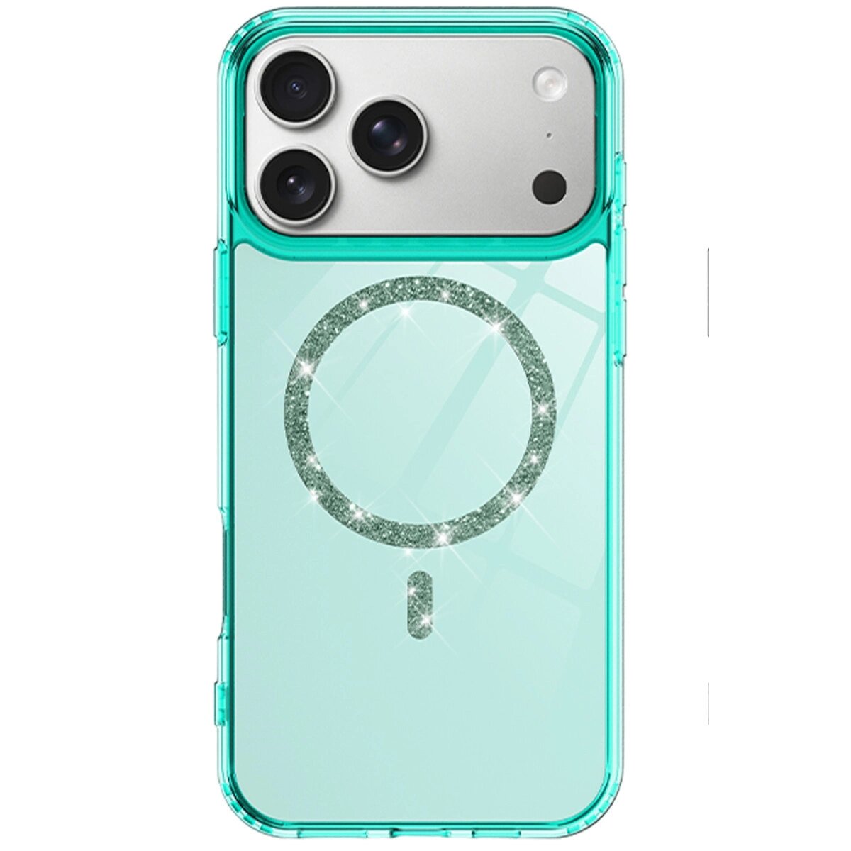 Apple İphone 17 Pro Max Live Diamond Magsafe Kapak - Yeşil
