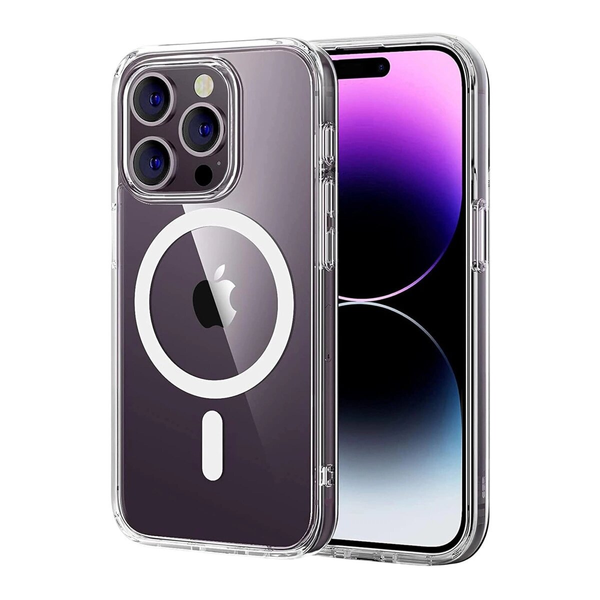 Apple İphone 14 Pro Max Combo Sert Şeffaf Magsafe Kapak - Şeffaf Apple İphone 14 Pro Max Combo Sert Şeffaf Magsafe Kapak - Şeffaf