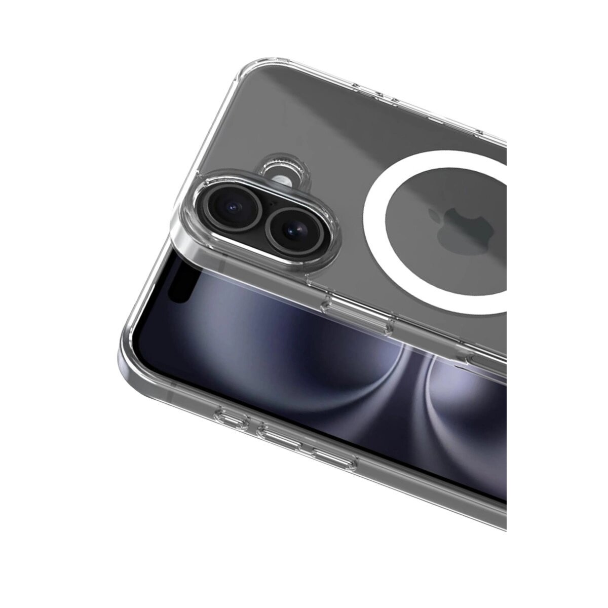 Apple İphone 16 Combo Sert Şeffaf Magsafe Kapak - Şeffaf Apple İphone 16 Combo Sert Şeffaf Magsafe Kapak - Şeffaf