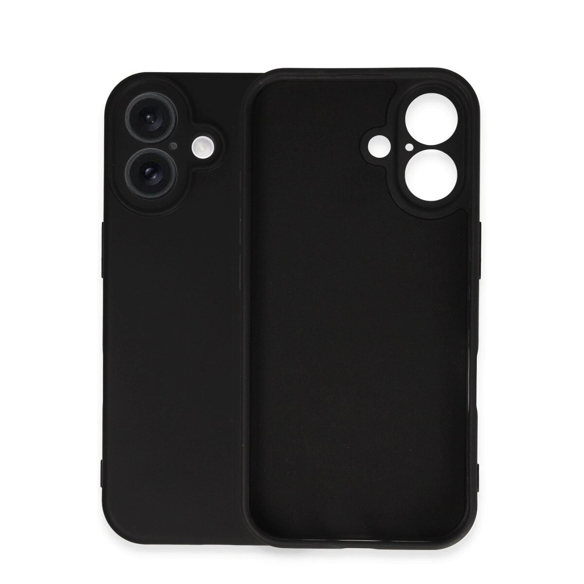 Apple İphone 16 Plus Kılıf Nano İçi Kadife Silikon - Siyah Apple İphone 16 Plus Kılıf Nano İçi Kadife Silikon - Siyah
